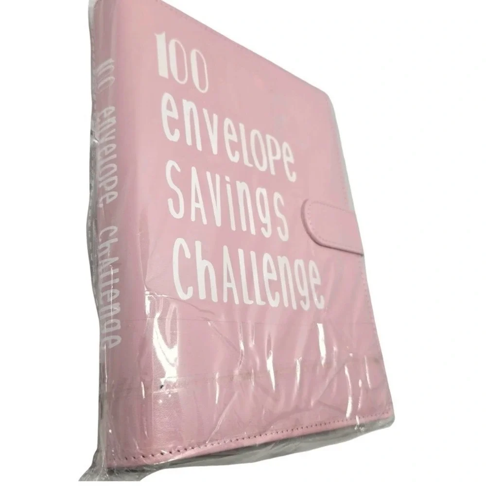 Pink 100 Envelope Savings‎ Challenge Binder Budget Planner Cash Stuffing New